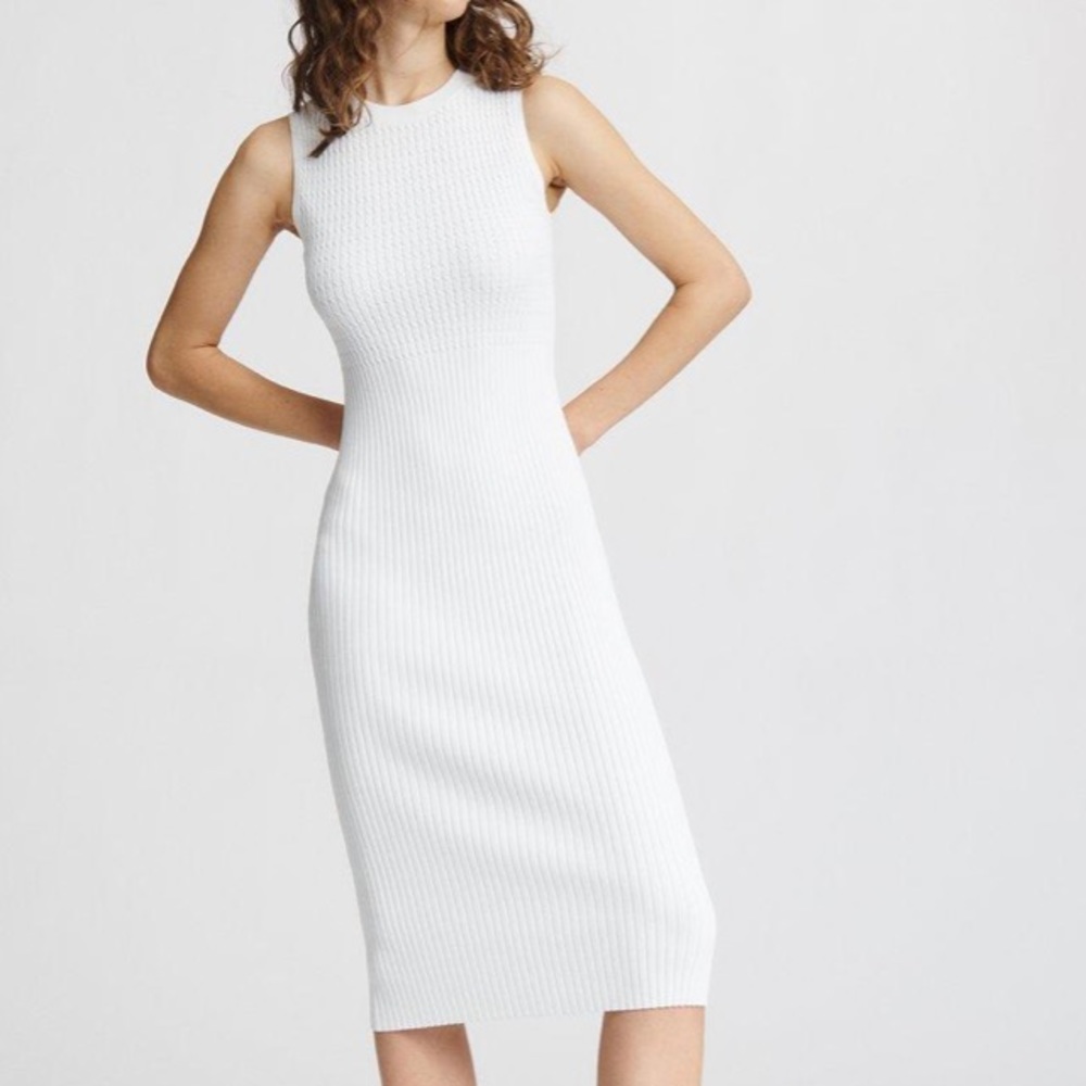 rag & bone Brea sleeveless rib-knit dress